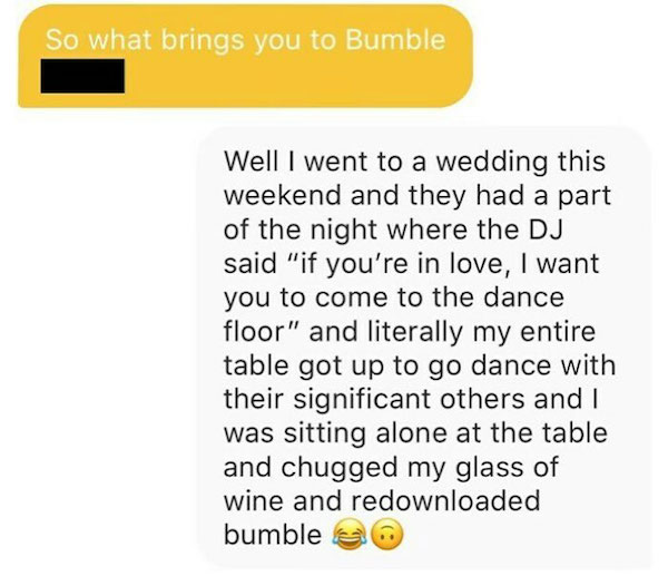 The greatest Bumble interactions ever screenshotted
