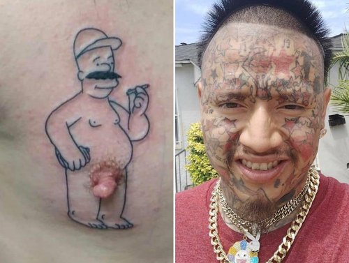 Les tatouages ​​sont assez permanents, juste au cas où vous ne le sauriez pas...
