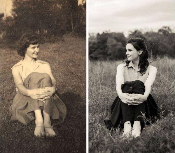 People turn back time by recreating photos of their ancestors