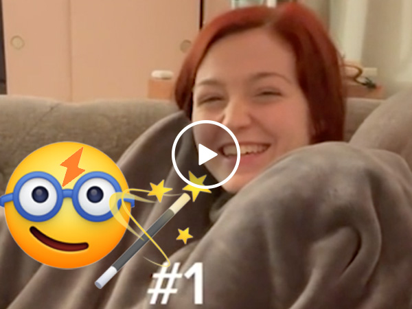Her 1st Harry Potter marathon has this Weasley getting wheezy (Video)