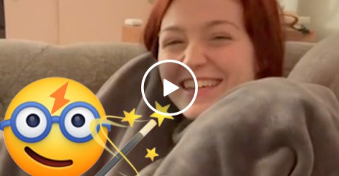 Her 1st Harry Potter marathon has this Weasley getting wheezy (Video)