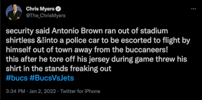 Why did Antonio Brown leave Buccaneers-Jets game? Explaining WR's beef with  Bruce Arians, follow-up comments