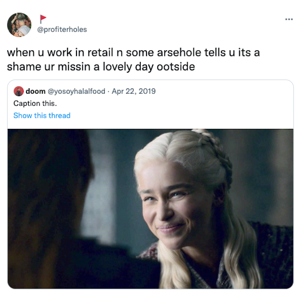 Funny retail Tweets about the misery of the work