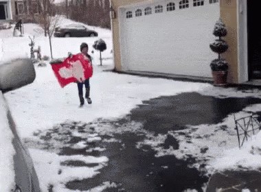GIFs Snow FAILs Best Winter Cold Weather Funny Ice Falls Slide Stupid