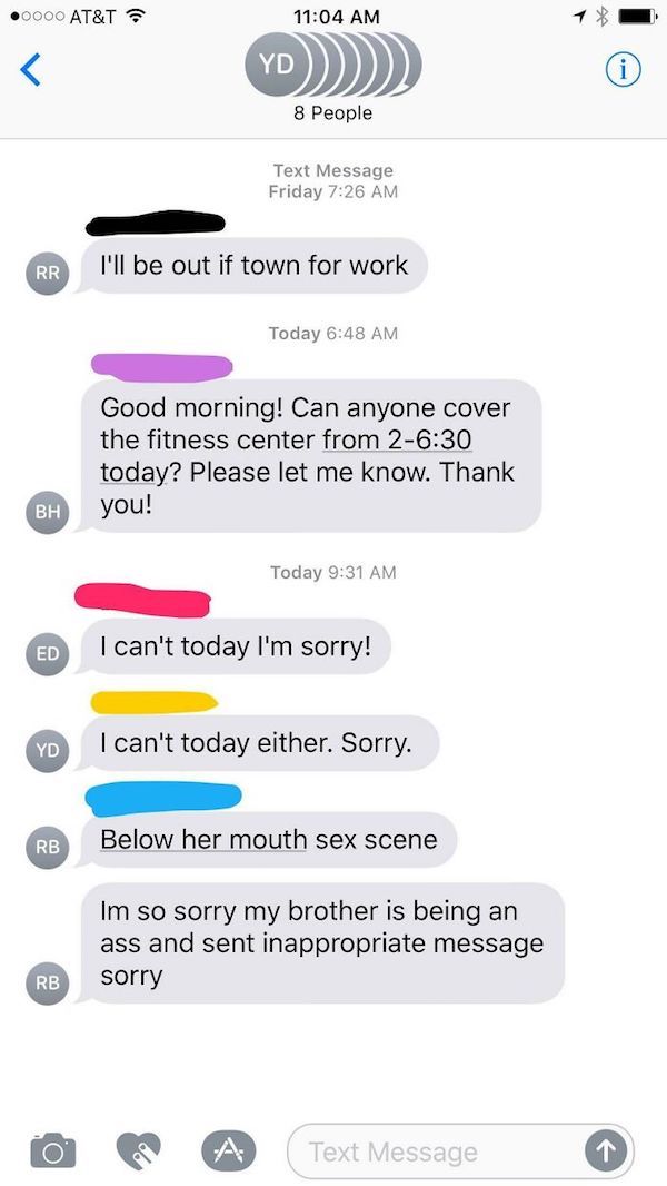 Yeah... you probably shouldn't have sent that one to the entire group
