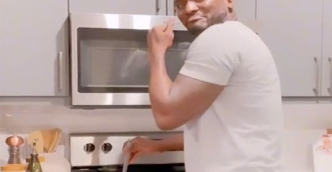 Brave man mocks how his wife cooks (Video)