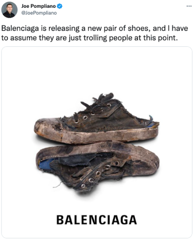 These HIDEOUS new Balenciaga shoes cost more than my rent