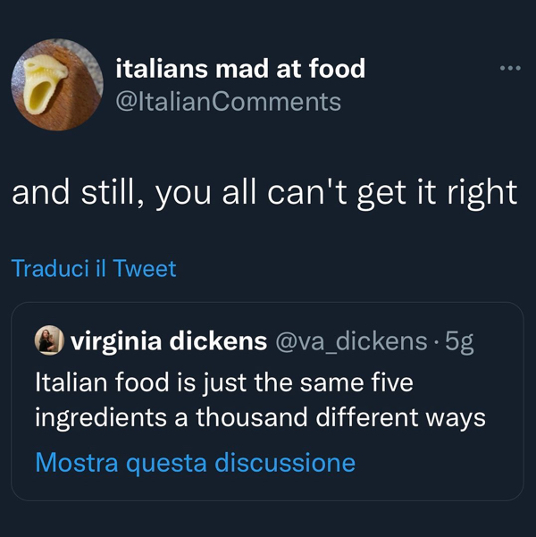 These are offensive to the entire nation of Italy and humanity too