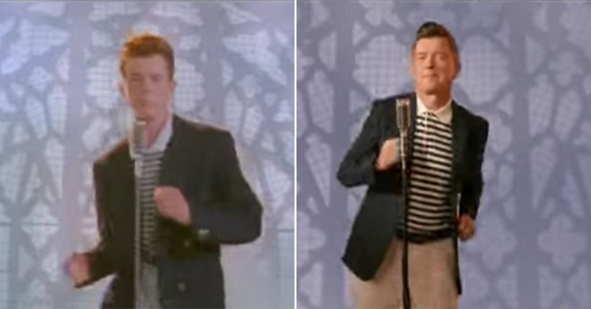 Rick Astley recreates iconic 'Never Gonna Give You Up' video