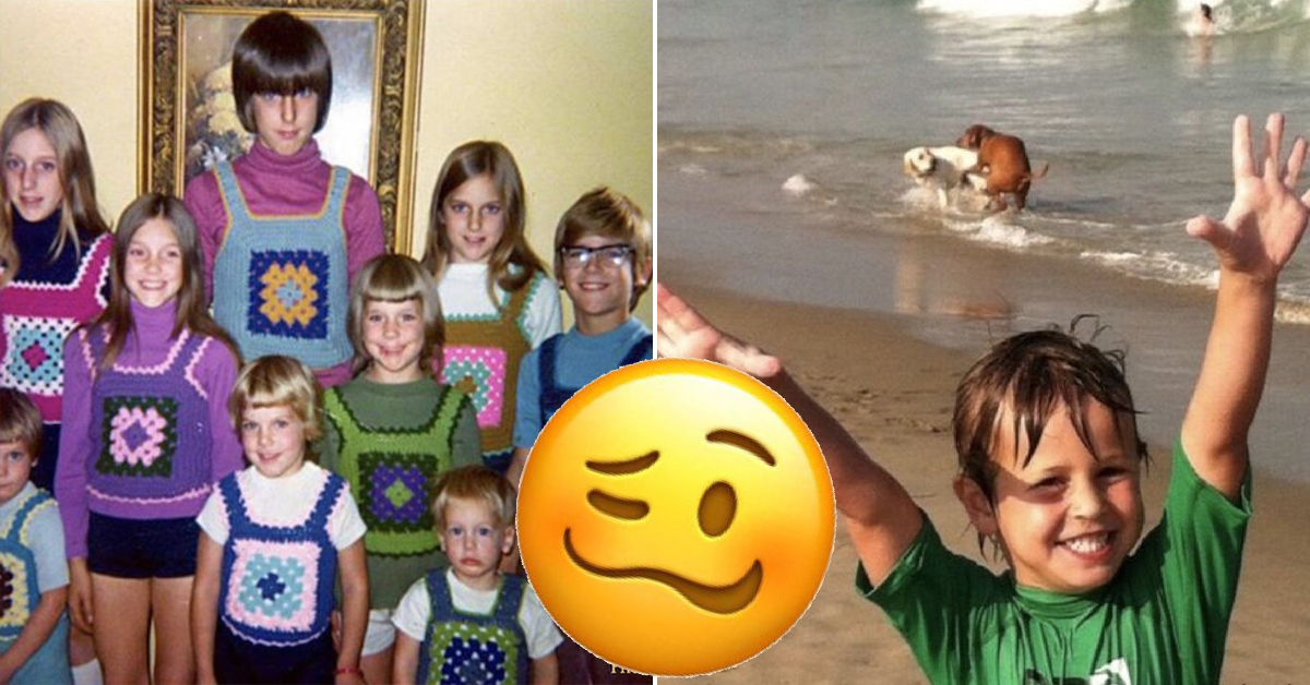 It doesn't get more awkward than these hysterical family photos