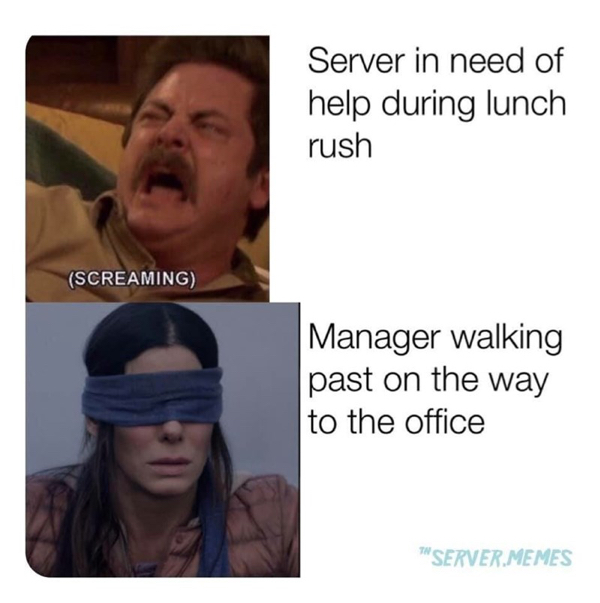 Service industry jokes for anyone who worked in those trenches.
