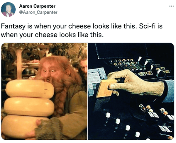 Fantasy Machine Humor These jokes hilariously explain how sci-fi and fantasy differ