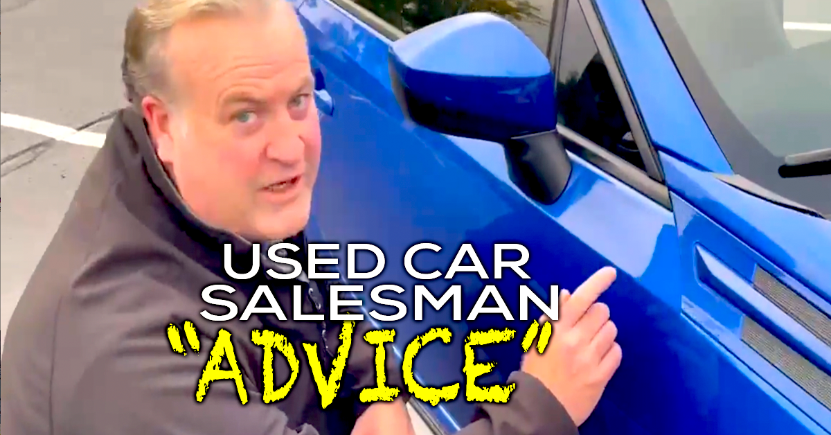 Funny Used Car Salesman Advice Door Wreck Video Did Not See Coming