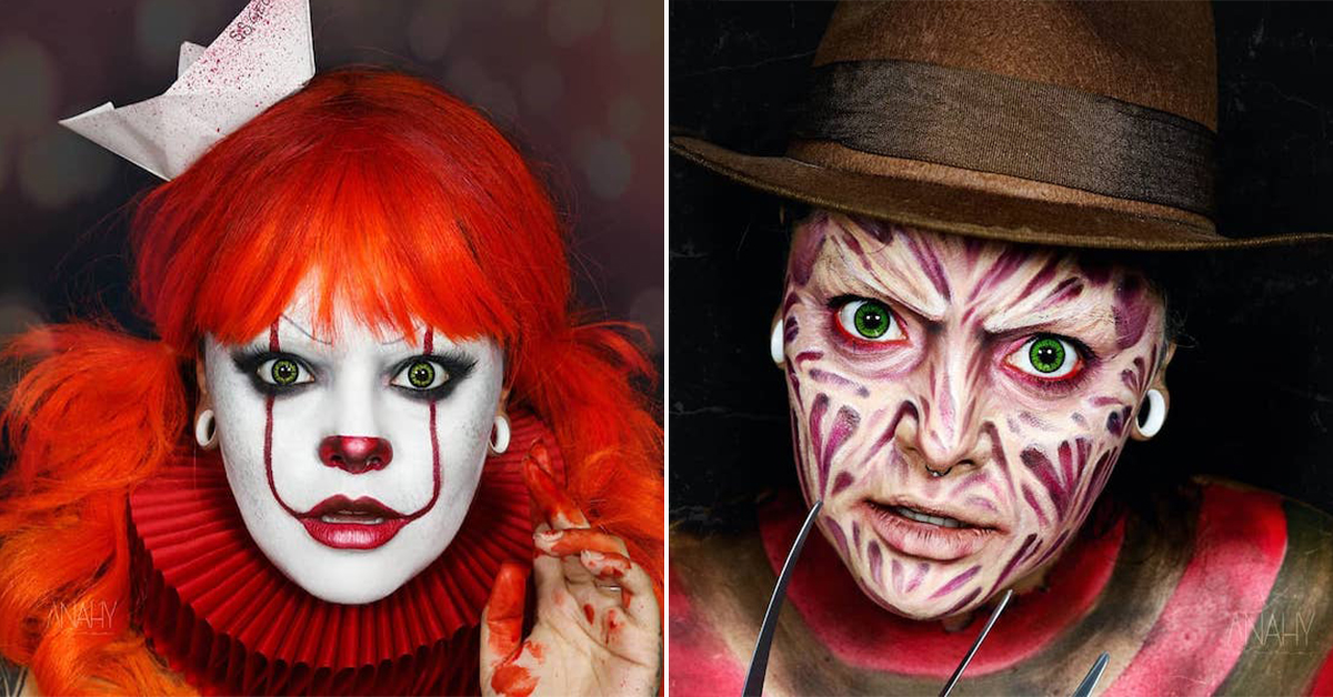 Artist transforms herself into our favorite horror characters (26 Photos)