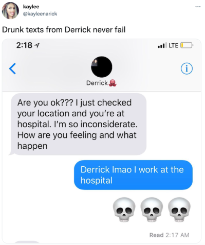 drunk texting meme