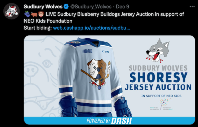 Wolves sport Shoresy jerseys to benefit NEO Kids - Sudbury News