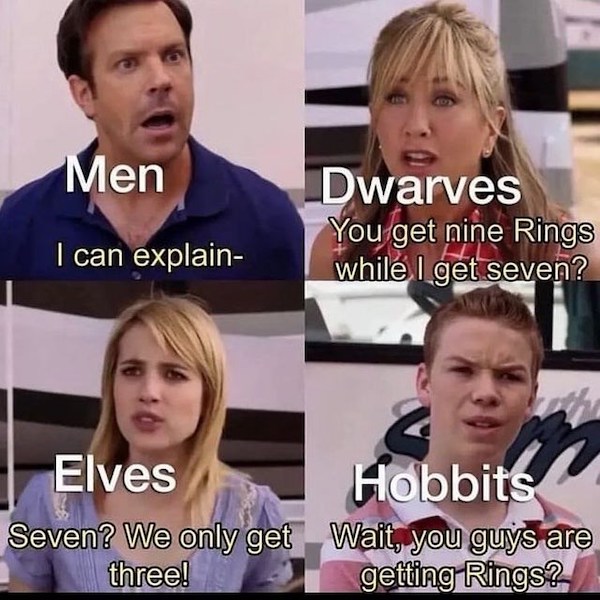 LOTR memes are back on the menu, Boys!!