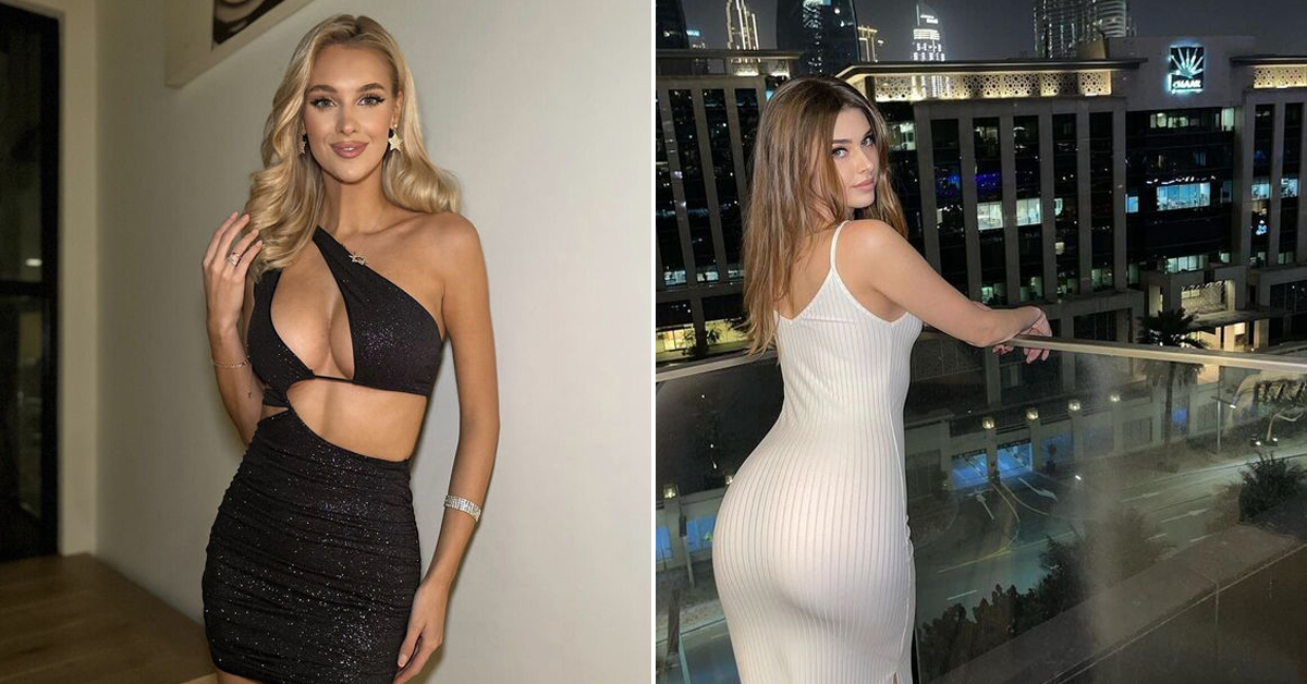 girl in tight dress