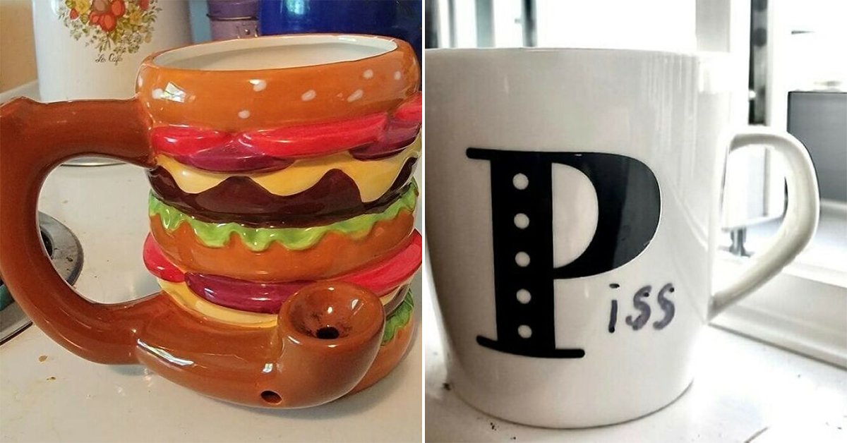 Mugs suitable for any beverage but built for laughs