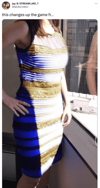 The infamous black & blue dress debate is back with new evidence