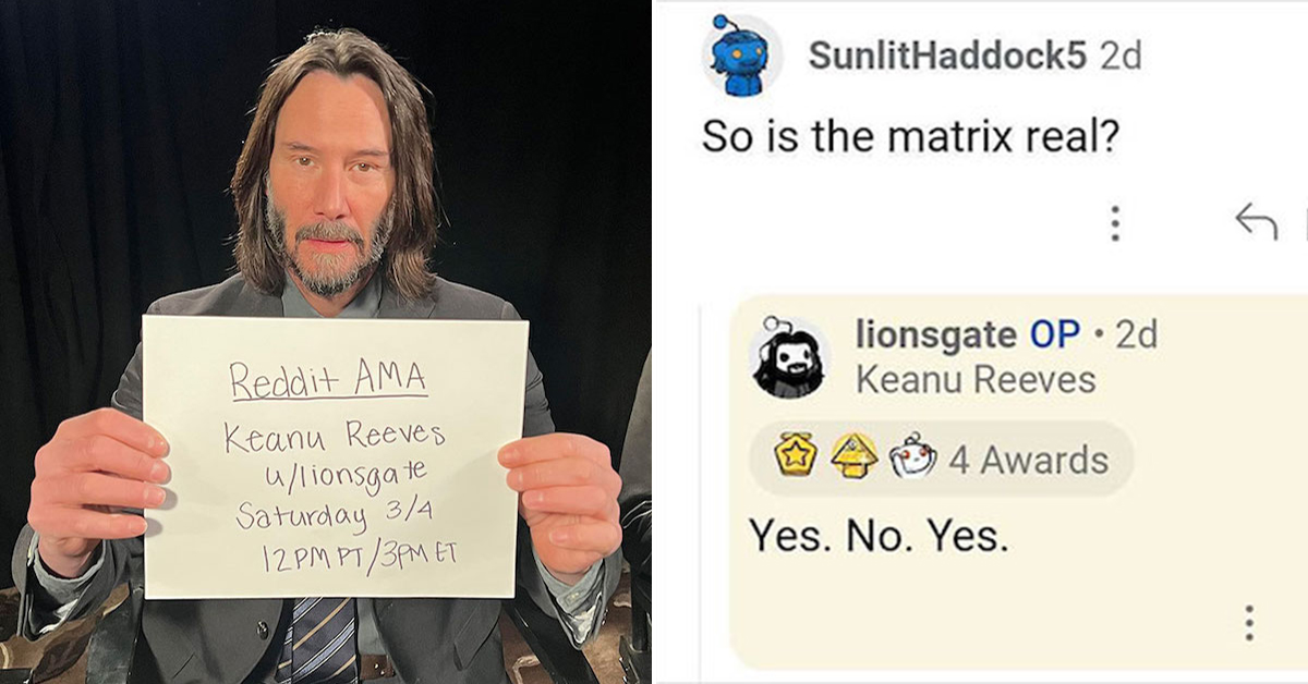 Keanu Reeves Answers Weird Fan Questions That Only Keanu Can (43 Photos)