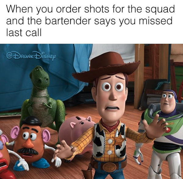 Disney, alcohol, and memes go together like whiskey and Coke