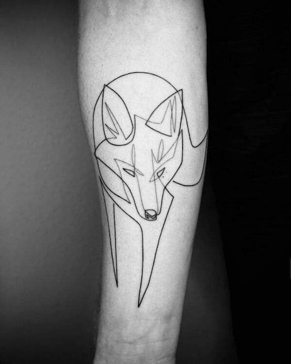Mesmerizing tattoos created by ONE continuous line (32 Photos)