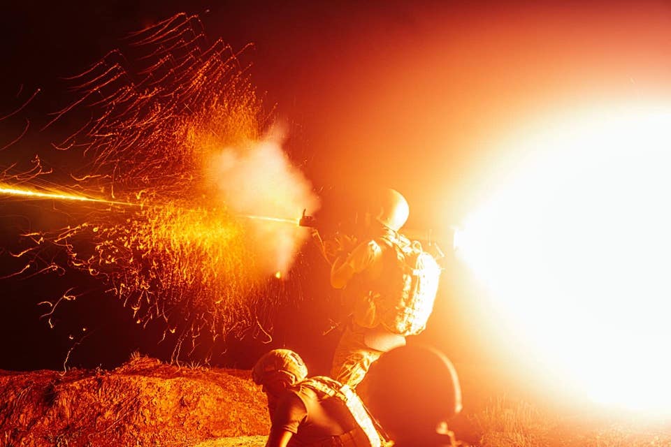 Ukrainian War Combat Night Photos Perseid Meteor Shower 53rd Firefight