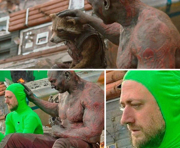 Behind-the-scenes shots show a different side of your favorite films