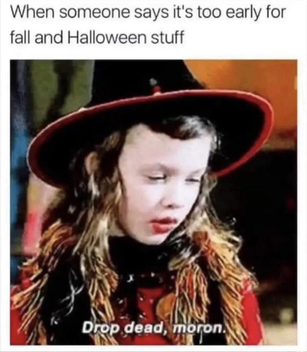 Memes for those of us who don't miss Summer and are thrilled for Fall