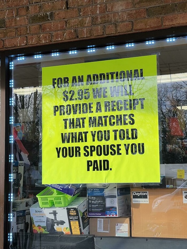 Witty Signs That Have us in Stitches