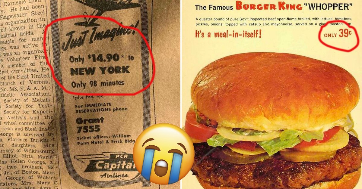 Vintage ads show how much cheaper things were before $20 kid's meals