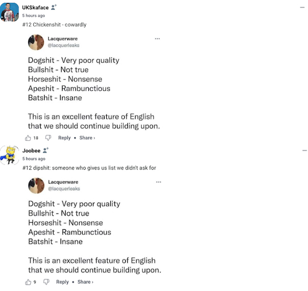 Top comments of a very long week were much appreciated