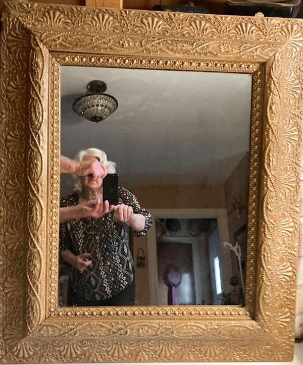 Well, that's one way to sell a mirror, I suppose