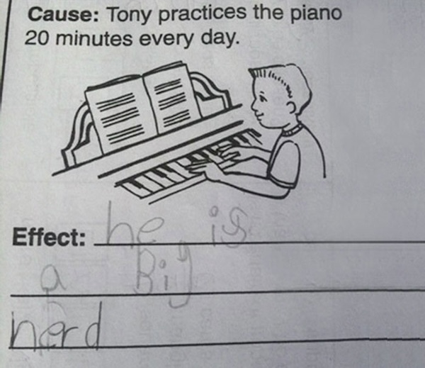 Homework answers that get an A+ in hilarity (but an F in correctness)