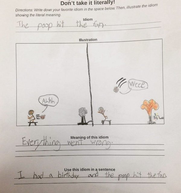 Homework answers that get an A+ in hilarity (but an F in correctness)