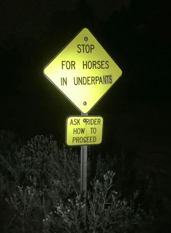 Strange signs that are making our brains work overtime.