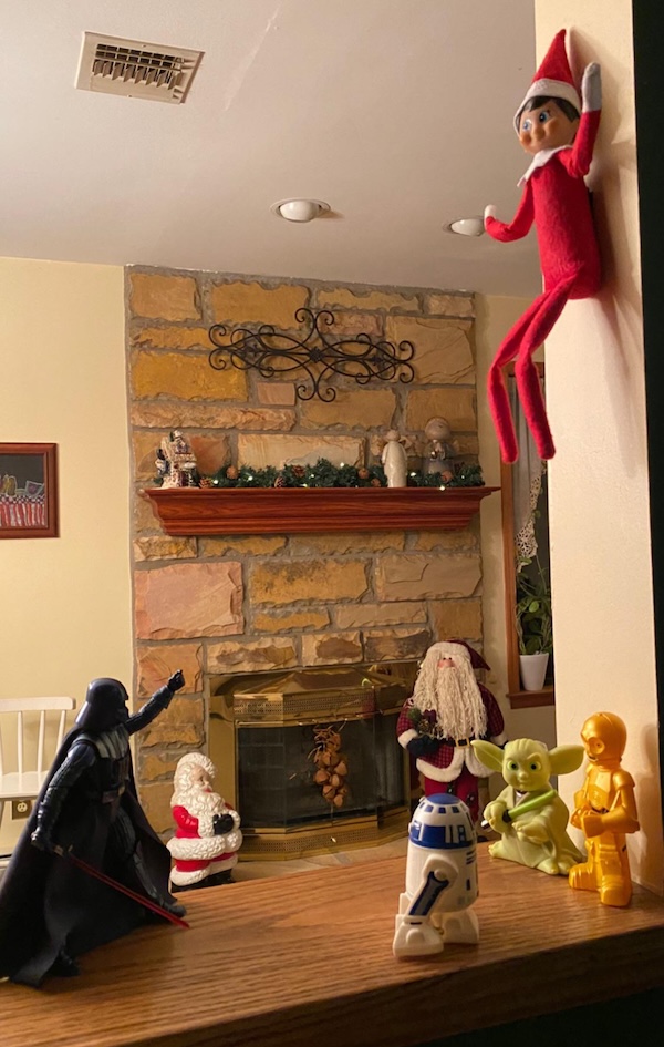 Creative Elf on the Shelf Photos with One Week Until Christmas!