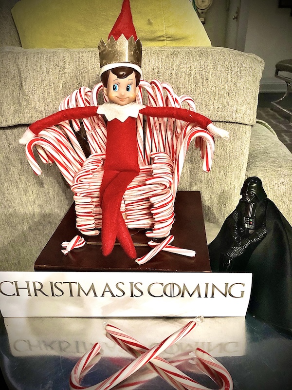 Creative Elf on the Shelf Photos with One Week Until Christmas!