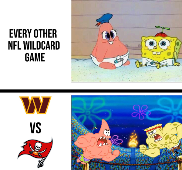 Don't sleep on leather bound NFL memes from Wild Card Weekend