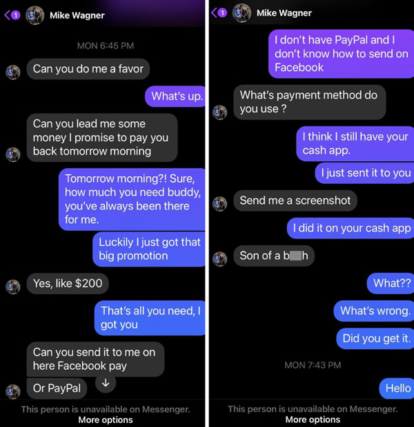 Scammers gonna scam, and these folks' replies gonna troll