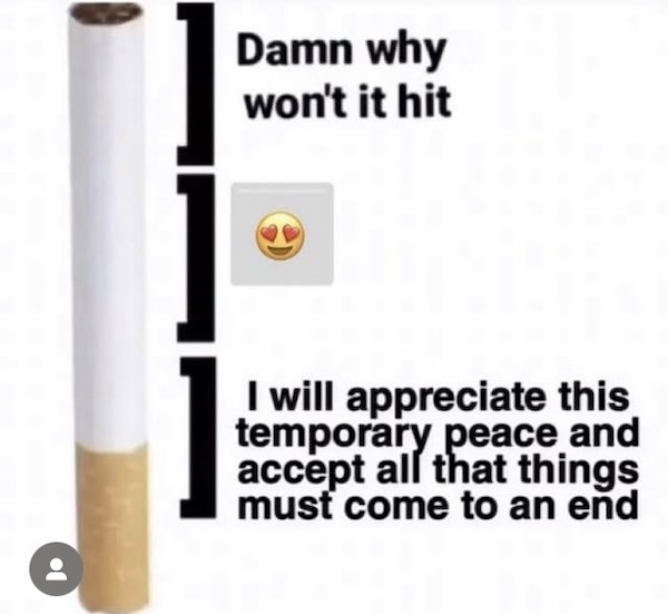 600 cigarettes meme Five. Hundred. Cigarettes., The 500 cigarettes originates from The Orville, specifically Season 2, Episode 11 (Lasting Impressions, 2019). In the episode, the alien characters Bortus and Nicotine Memes': Good for the