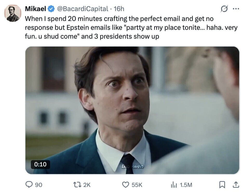 Zero Context, Maximum Funny Because It’s the Weekend